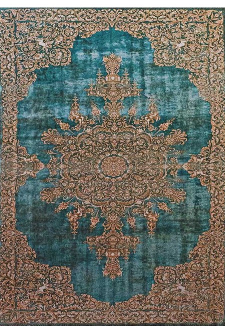 Cream Blue Rug 5116