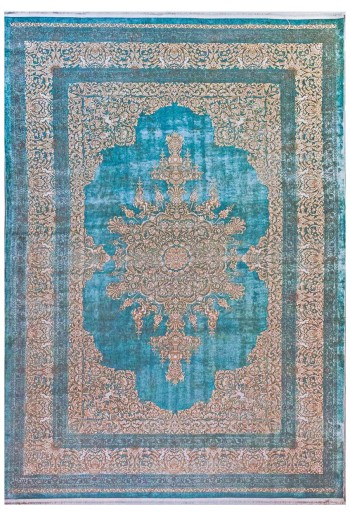 Cream Blue Rug 5116