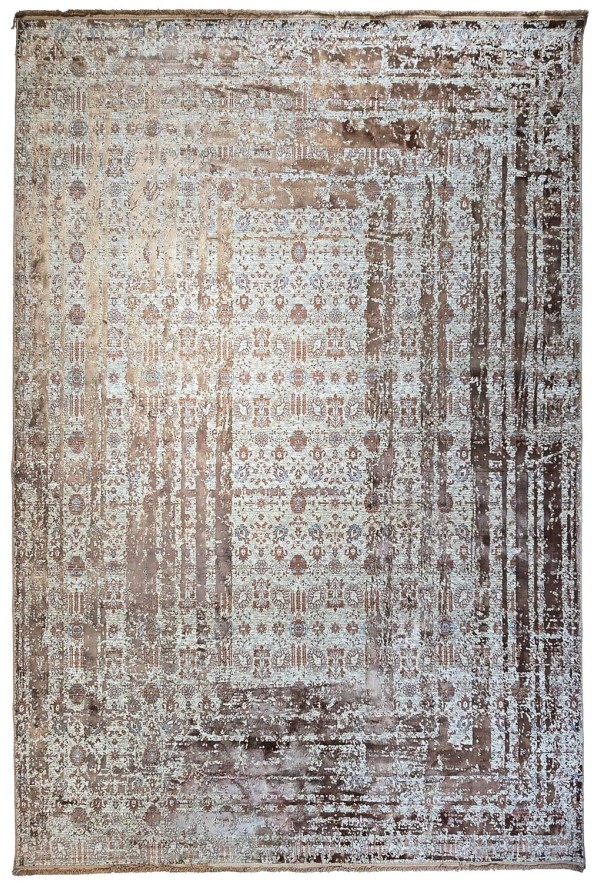 Brown Modern Natural Silky Rug