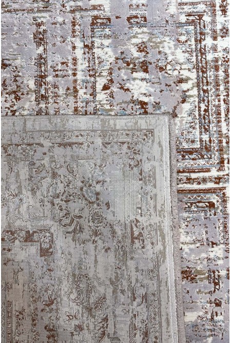 Brown Modern Natural Silky Rug