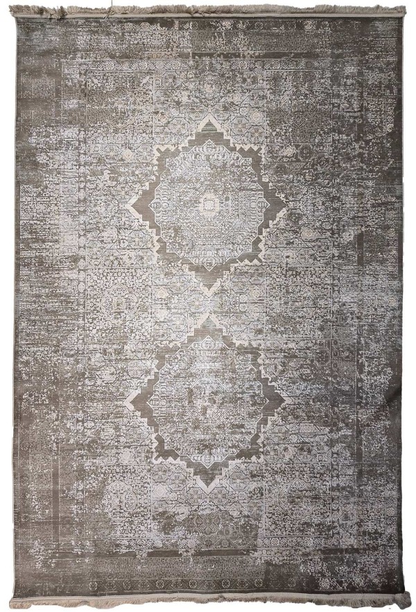 Modern Brown/White Rug