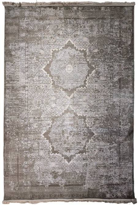 Modern Brown/White Rug