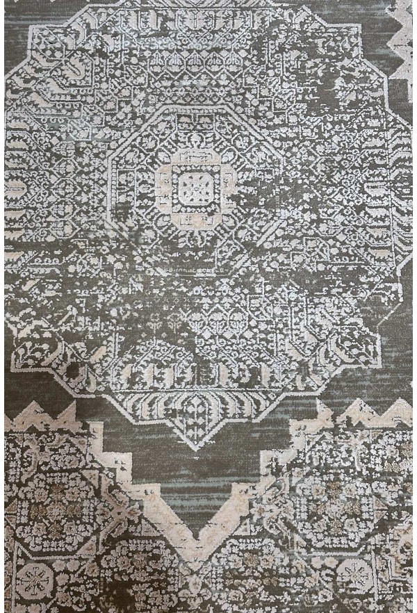 Modern Brown/White Rug