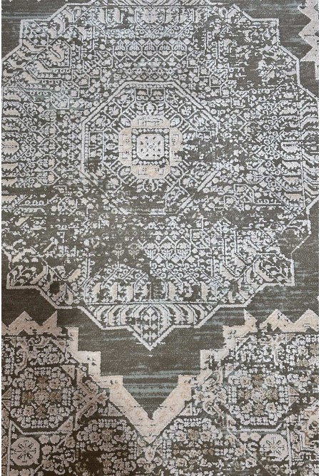 Modern Brown/White Rug