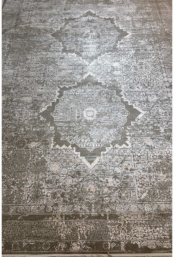 Modern Brown/White Rug