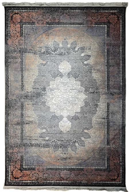 Traditional Purple/Gold/White Rug