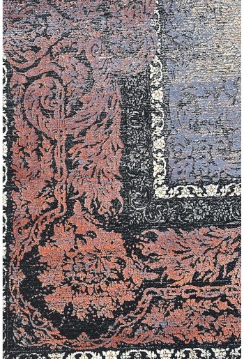 Traditional Purple/Gold/White Rug 2