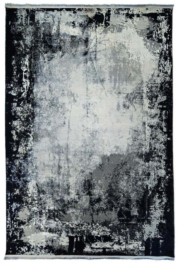 Modern Black/Silver Rug