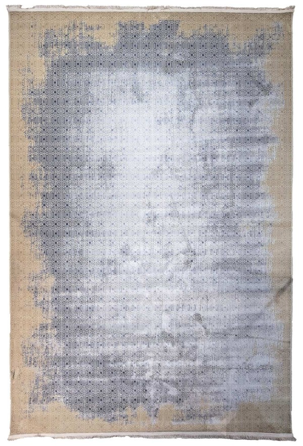 Modern Beige/Blue Rug