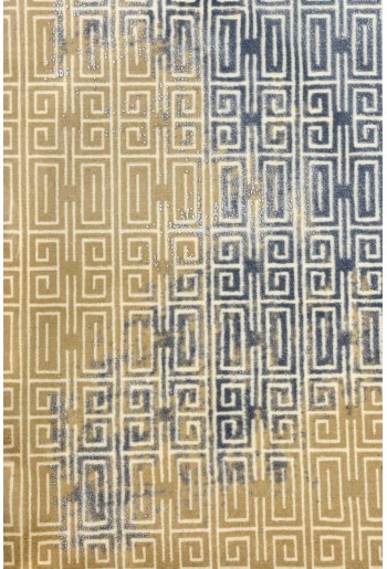 Modern Beige/Blue Rug 2