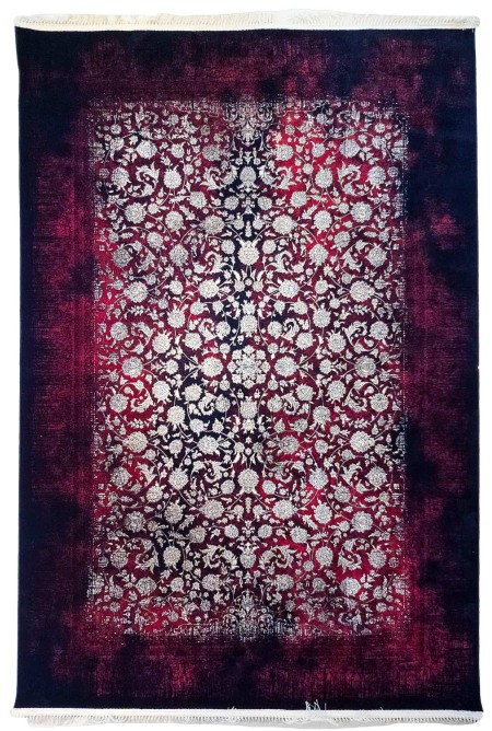 Traditional Black/Red/White Rug