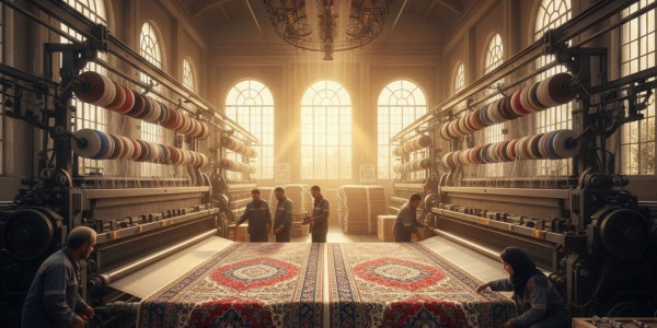 The Industrial Symphony: How Persian Machine-Made Carpets Bring Ancient Art to Modern Homes